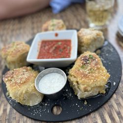 Back Porch Pizza Bar - Knot your average dough garlic knots with Matinara and Ranch