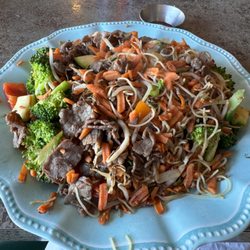 Panda House Stir-Fry - My stirfry plate.