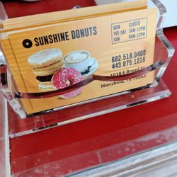 Sunshine Donuts - Biz Card