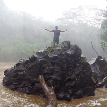 Wailua Falls - He made it! - Parks Near Me - Lihue, Hawaii Wailua Falls - He made it! - Parks Near Me - Lihue, Hawaii
