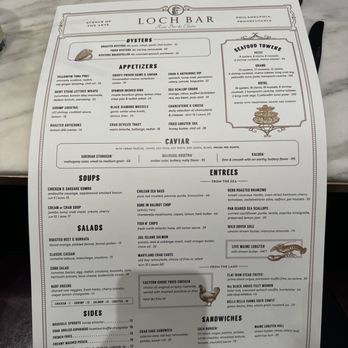 Loch Bar - Philly - Menu - Seafood Near Me - Philadelphia, Pennsylvania Loch Bar - Philly - Menu - Seafood Near Me - Philadelphia, Pennsylvania