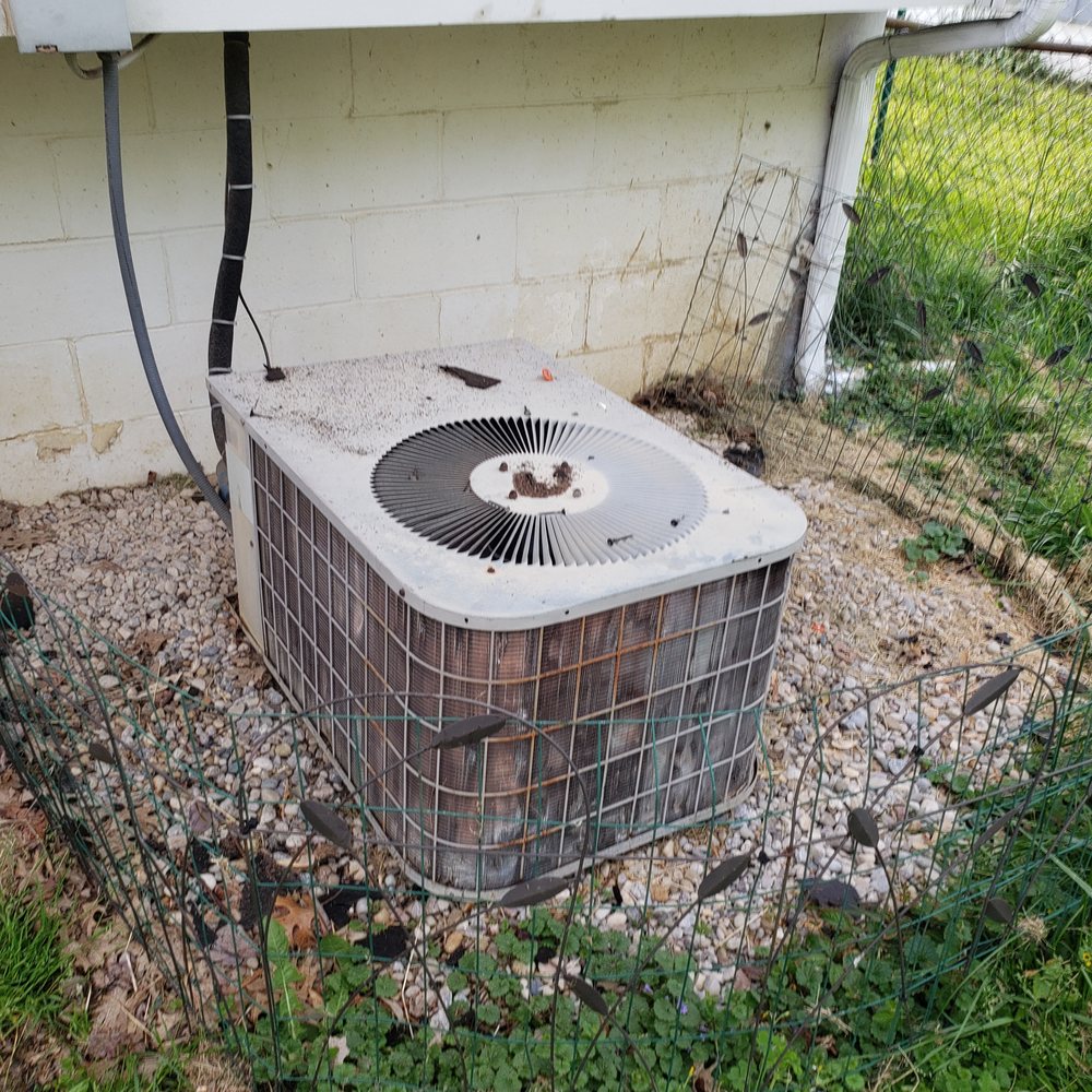 Roys Home Improvements - Mess he left on my air conditioning unit they didn't cover - Handyman Near Me