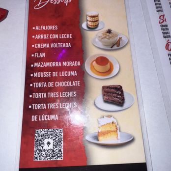 La Candela Restaurant - Dessert Menu - Peruvian Near Me - Hicksville, New York