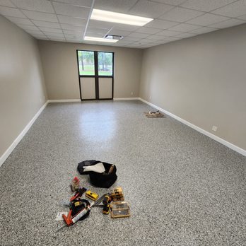 Garage Raiders - Office floor epoxy coating. - Flooring Near Me Garage Raiders - Office floor epoxy coating. - Flooring Near Me