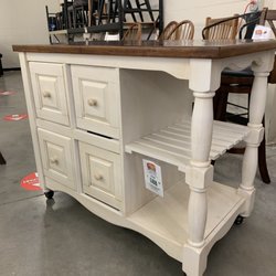 Olum's Clearance Center - Kitchen Cart and Dining Chairs