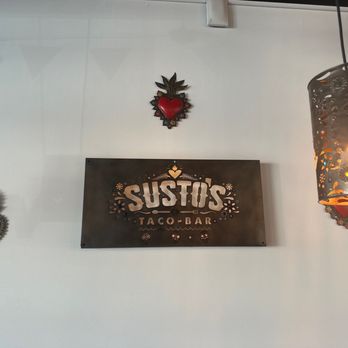 Susto's Taco Bar - Picture of establishments name on wall. - Mexican Near Me - Woodstock, Georgia