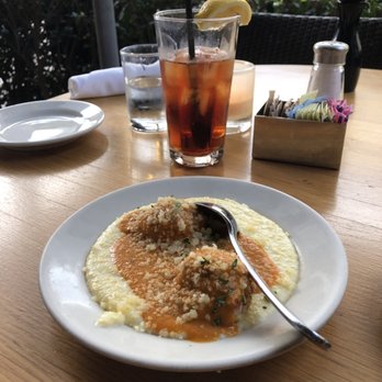 R+D Kitchen - Appetizer: Chicken Meatball Polenta. Not worth it. - New American Near Me - Newport Beach, California R+D Kitchen - Appetizer: Chicken Meatball Polenta. Not worth it. - New American Near Me - Newport Beach, California