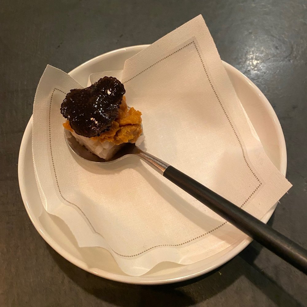 Atera - sticky rice + uni + black truffle - New American Near Me - New York, New York