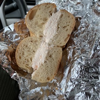 Jersey Bagels - Garlic bagel with lox spread. Not toasted either :( - Bagels Near Me - Houston, Texas Jersey Bagels - Garlic bagel with lox spread. Not toasted either :( - Bagels Near Me - Houston, Texas
