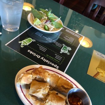 Pho Saigon Restaurant - Fried spring roll and side vegetables - Vietnamese Near Me - Springfield, Massachusetts
