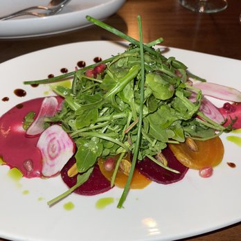 Maison Pucha Bistro - Beet & Goat Cheese Salad - French Near Me - Houston, Texas Maison Pucha Bistro - Beet & Goat Cheese Salad - French Near Me - Houston, Texas