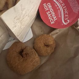 I ordered 2 half bags of LARGE shrimps via Uber eats and these people had the audacity to mix in majority small shrimps.