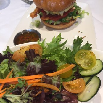 Waters Texas - Crab cake burger w/salad - Seafood Near Me - Fort Worth, Texas Waters Texas - Crab cake burger w/salad - Seafood Near Me - Fort Worth, Texas