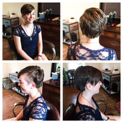 The Tease Salon  - Rebecca got a little extra edge with an under cut and a razored style.