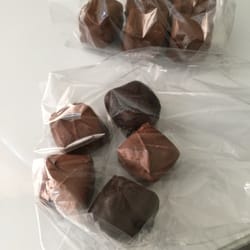 The Chocolate Factory - Peanut butter (milk and dark) and milk mint smoothies