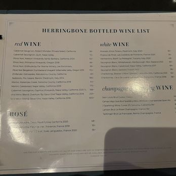 Herringbone Waikiki - Wine menu at Herringbone Waikiki in Waikiki. - Seafood Near Me - Honolulu, Hawaii Herringbone Waikiki - Wine menu at Herringbone Waikiki in Waikiki. - Seafood Near Me - Honolulu, Hawaii