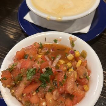 Cabo Fish Taco - Chips & Red Salsa Queso Dip - Latin American Near Me - Charlotte, North Carolina