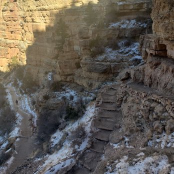 South Kaibab Trail - The shaded part of the hike where it gets chilly lol - Hiking Near Me - Grand Canyon, Arizona