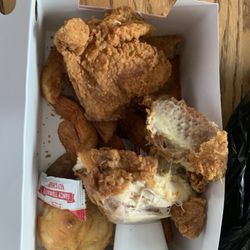 Krispy Krunchy Chicken - Cold, dry and thighs not breast.