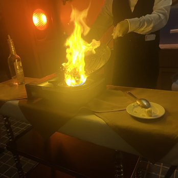 Seafare of Williamsburg - Flambé dessert - Seafood Near Me - Williamsburg, Virginia Seafare of Williamsburg - Flambé dessert - Seafood Near Me - Williamsburg, Virginia