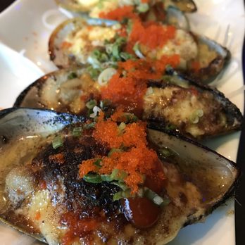Mahzu Sushi & Grill - Grilled mussels - Sushi Bars Near Me - Gainesville, Florida Mahzu Sushi & Grill - Grilled mussels - Sushi Bars Near Me - Gainesville, Florida