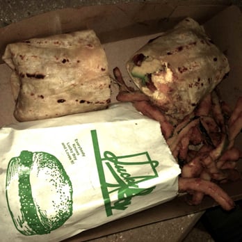 Lucky Boy - breakfast burrito with zucchini fries - Fast Food Near Me - Pasadena, California