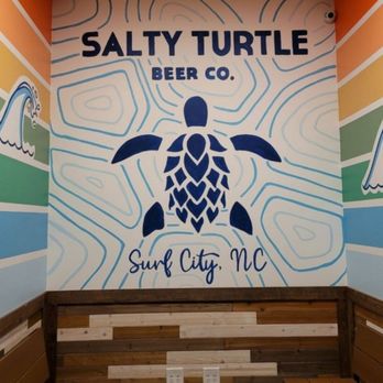 Salty Turtle Beer Company - Inside Mural and some seating. - Breweries Near Me - Surf City, North Carolina Salty Turtle Beer Company - Inside Mural and some seating. - Breweries Near Me - Surf City, North Carolina