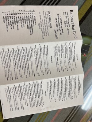 Menu photo 4 Balboa Thai Food Granada Hills, CA