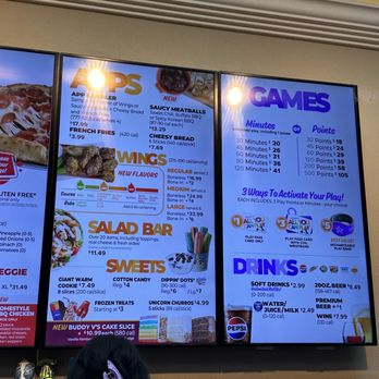 Chuck E. Cheese - Menu - Pizza Near Me - Fresno, California