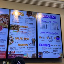 Chuck E. Cheese - Menu