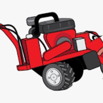 R's Stump Grinding - Pic of cartoon stump grinder - Tree Services Near Me - Mora, Minnesota