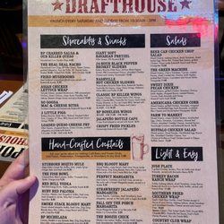 Backporch Drafthouse - The menu as of Friday, May 12, 2023.