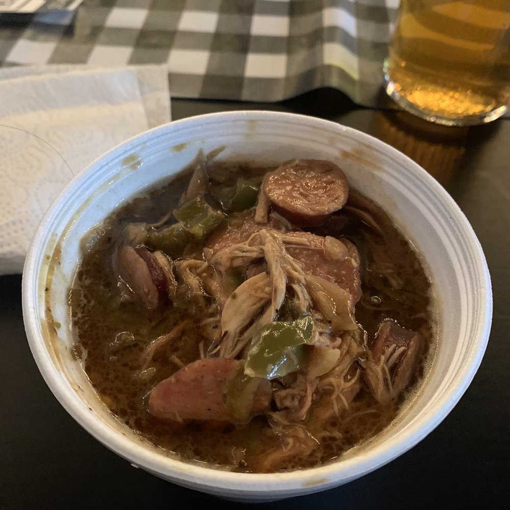 the Geaux Kitchen - Large gumbo with chicken and andouille sausage - Cajun/Creole Near Me - Dallas, Texas the Geaux Kitchen - Large gumbo with chicken and andouille sausage - Cajun/Creole Near Me - Dallas, Texas