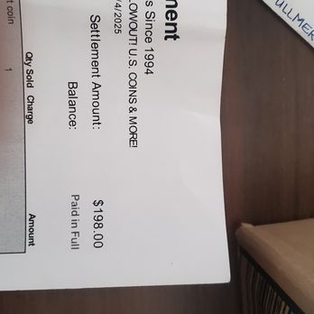 Coins & Auctions Since 1994 - Receipt - Gold Buyers Near Me - Vancouver, Washington Coins & Auctions Since 1994 - Receipt - Gold Buyers Near Me - Vancouver, Washington
