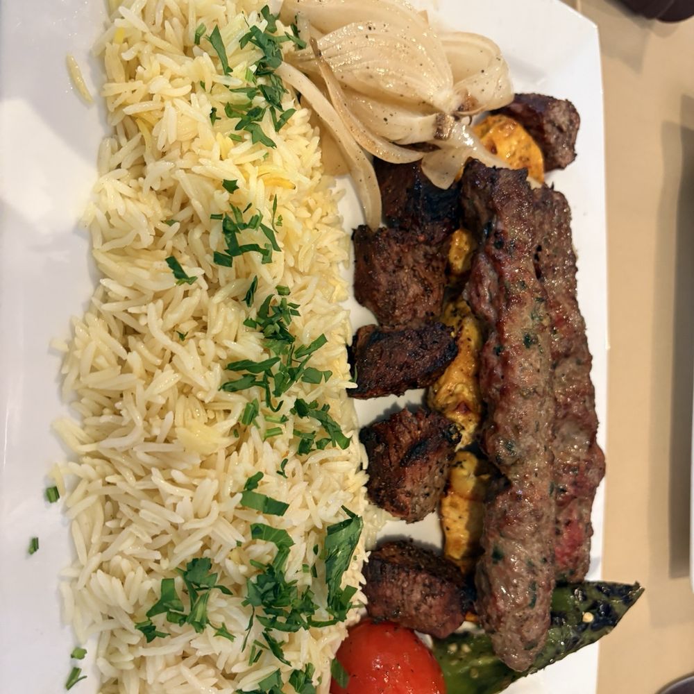 Baba Ali Grill - Chef Mixed Grill Combo Plate - Mediterranean Near Me - Murrieta, California Baba Ali Grill - Chef Mixed Grill Combo Plate - Mediterranean Near Me - Murrieta, California