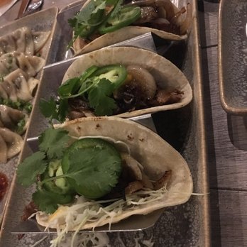 Moku Kitchen - Duck tacos...delicious, but super spicy due to the mango habanero sauce - Cocktail Bars Near Me - Honolulu, Hawaii