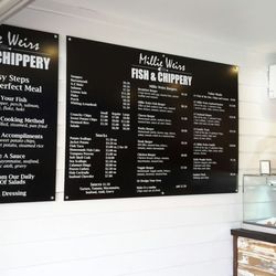 Millie Weirs Fish & Chippery - Millie Weirs Extensive Menu