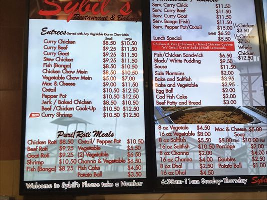 Menu photo 1 Sybil's Bakery & Restaurant Jamaica, NY Menu photo 1 Sybil's Bakery & Restaurant Jamaica, NY