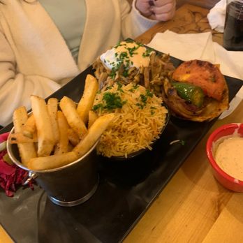 Zyara Restaurant - Chicken Shawarma Over Hummus Plate !! - Halal Near Me - Astoria, New York Zyara Restaurant - Chicken Shawarma Over Hummus Plate !! - Halal Near Me - Astoria, New York