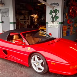 Shamrock Auto Trim - 1998 Ferrari Convertible top repair by Shamrocktrim.com.