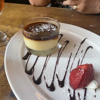 Fresco Grill - 1/2" of caramel on top of vanilla pudding...sure isn't creme brûlée. - Italian Near Me - Bonsall, California Fresco Grill - 1/2" of caramel on top of vanilla pudding...sure isn't creme brûlée. - Italian Near Me - Bonsall, California