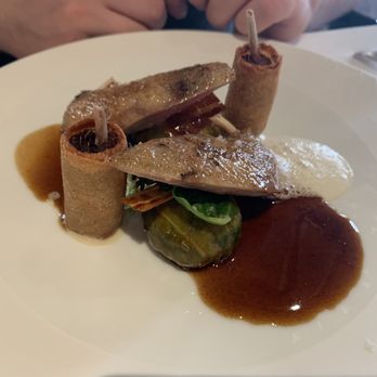 Le Gabriel - The game menu lunch medley including squab wings and a crusted roll. - French Near Me - Paris, 75 Le Gabriel - The game menu lunch medley including squab wings and a crusted roll. - French Near Me - Paris, 75
