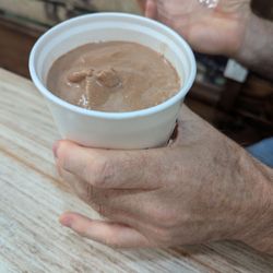 Chocolate PB protein smoothie