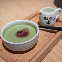 Kyuramen - Matcha pudding dessert