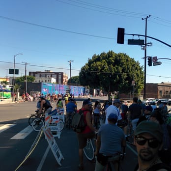 CicLAvia - Heart of Los Angeles 10/5/14. Hundreds of bicyclists, skaters, and pedestrians wait in the shade for a traffic stop on Alameda. - Community Service/Non-Profit Near Me - Los Angeles, California CicLAvia - Heart of Los Angeles 10/5/14. Hundreds of bicyclists, skaters, and pedestrians wait in the shade for a traffic stop on Alameda. - Community Service/Non-Profit Near Me - Los Angeles, California