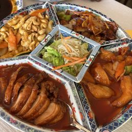 2 Person Meal - Duck, Prawns, Beef and Chicken. Definitely enough for 2-3 people. 2 Person Meal - Duck, Prawns, Beef and Chicken. Definitely enough for 2-3 people.