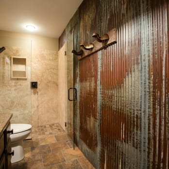 Platinum Bathroom - a bathroom with a corrugated wall - General Contractors Near Me - Eagle, Nebraska Platinum Bathroom - a bathroom with a corrugated wall - General Contractors Near Me - Eagle, Nebraska