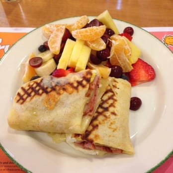 Cora - Ham & Cheese Crape with sliced fruit. - Breakfast & Brunch Near Me - North York, Ontario