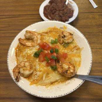 Shrimp Boat Manny's - Shrimp & grits and side of red beans and rice - Southern Near Me - Livingston, Texas Shrimp Boat Manny's - Shrimp & grits and side of red beans and rice - Southern Near Me - Livingston, Texas