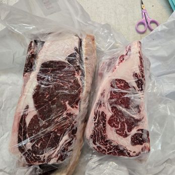 Home Meat Service - Again 2024 on left 2025 on right these are rib eyes both cows over 1000lbs - Meat Shops Near Me - Shelton, Washington Home Meat Service - Again 2024 on left 2025 on right these are rib eyes both cows over 1000lbs - Meat Shops Near Me - Shelton, Washington